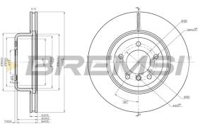 BREMSI CD8617V - DISCOS DE FRENO BMW