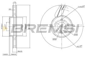 BREMSI CD8619VLS - DISCOS DE FRENO BMW