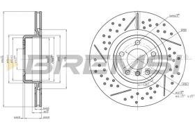 BREMSI CD8621V - DISCOS DE FRENO BMW