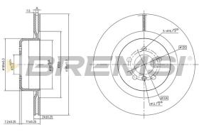 BREMSI CD8624V - DISCOS DE FRENO BMW