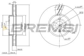 BREMSI CD8625VLS - DISCOS DE FRENO BMW