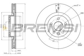 BREMSI CD8632V - DISCOS DE FRENO LAND ROVER