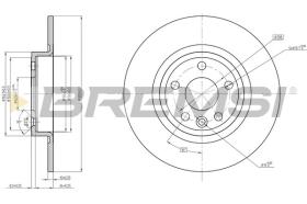 BREMSI CD8633S - DISCOS DE FRENO JAGUAR, LAND ROVER