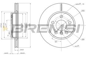 BREMSI CD8651V - DISCOS DE FRENO BMW, MINI