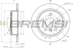 BREMSI CD8656S - DISCOS DE FRENO MINI