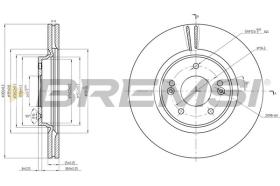 BREMSI CD8680V - DISCOS DE FRENO KIA, HYUNDAI