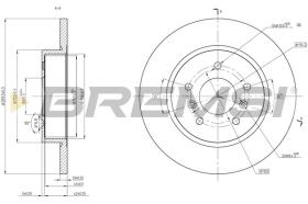 BREMSI CD8683S - DISCOS DE FRENO RENAULT, NISSAN