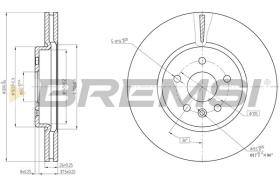 BREMSI CD8684V - DISCOS DE FRENO OPEL