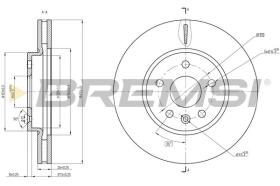 BREMSI CD8685V - DISCOS DE FRENO OPEL