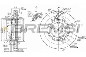 BREMSI CD8760V - DISCOS DE FRENO MERCEDES-BENZ