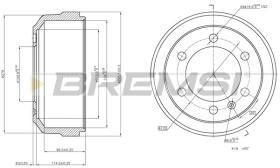 BREMSI CR5083 - TAMBOR DE FRENO ALFA ROMEO, IVECO