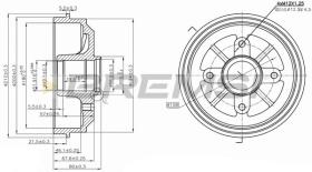 BREMSI CR5153 - TAMBOR DE FRENO PEUGEOT, CITROEN, MEGA