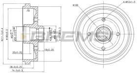 BREMSI CR5226 - TAMBOR DE FRENO VW, AUDI, SEAT