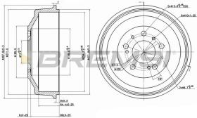 BREMSI CR5261 - TAMBOR DE FRENO FIAT, PEUGEOT, CITROEN