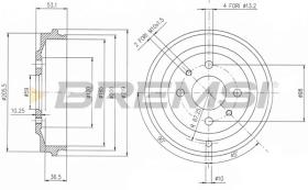 BREMSI CR5268 - TAMBOR DE FRENO FIAT