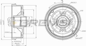 BREMSI CR5395 - TAMBOR DE FRENO RENAULT, DACIA