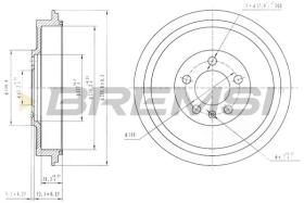 BREMSI CR5500 - TAMBOR DE FRENO VW, SKODA