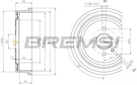 BREMSI CR5560 - TAMBOR DE FRENO OPEL, VAUXHALL