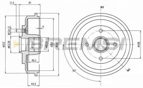 BREMSI CR5591 - SUST.CR5654