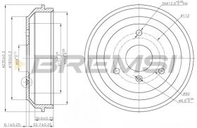 BREMSI CR5598 - TAMBOR DE FRENO SMART