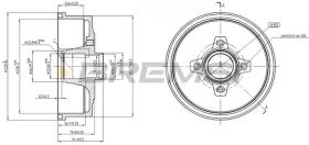 BREMSI CR5601 - TAMBOR DE FRENO OPEL, VAUXHALL