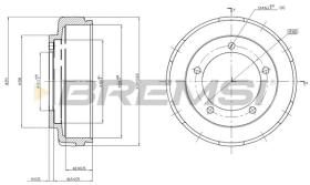 BREMSI CR5647 - TAMBOR DE FRENO FORD