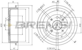 BREMSI CR5656 - TAMBOR DE FRENO FIAT, OPEL, VAUXHALL