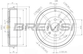 BREMSI CR5657 - TAMBOR DE FRENO FIAT, OPEL, VAUXHALL