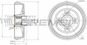 BREMSI CR5665 - TAMBOR DE FRENO RENAULT, DACIA