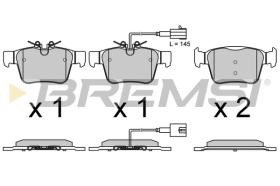 BREMSI BP3769 - PASTILLAS DE FRENO ALFA ROMEO, MASERATI