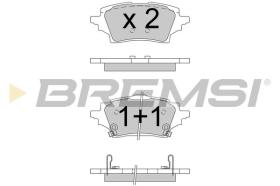 BREMSI BP3796 - PASTILLAS DE FRENO TOYOTA, LEXUS