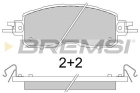 BREMSI BP3797 - PASTILLAS DE FRENO NISSAN