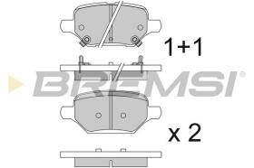 BREMSI BP3840 - PASTILLAS DE FRENO OPEL