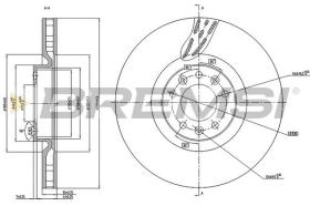 BREMSI CD7319V - DISCOS DE FRENO PEUGEOT, DS