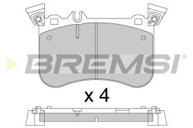 BREMSI BP3802 - PASTILLAS DE FRENO MERCEDES-BENZ