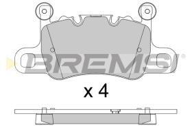 BREMSI BP3804 - PASTILLAS DE FRENO BENTLEY, PORSCHE