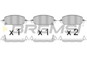 BREMSI BP3807 - PASTILLAS DE FRENO HONDA