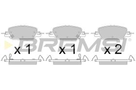 BREMSI BP3808 - PASTILLAS DE FRENO HONDA