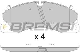 BREMSI BP3810 - PASTILLAS DE FRENO PORSCHE