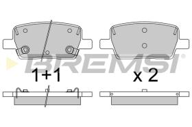 BREMSI BP3812 - PASTILLAS DE FRENO CHEVROLET, CADILLAC