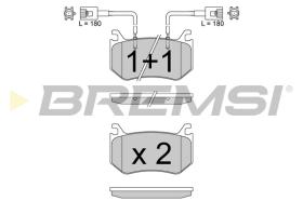 BREMSI BP3816 - PASTILLAS DE FRENO ALFA ROMEO