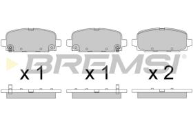 BREMSI BP3818 - PASTILLAS DE FRENO JEEP