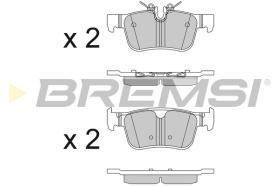 BREMSI BP3819 - PASTILLAS DE FRENO VOLVO