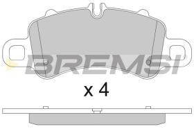 BREMSI BP3820 - PASTILLAS DE FRENO PORSCHE