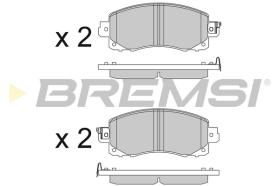 BREMSI BP3821 - PASTILLAS DE FRENO SUBARU