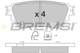 BREMSI BP3826 - PASTILLAS DE FRENO MITSUBISHI