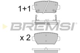 BREMSI BP3827 - PASTILLAS DE FRENO MITSUBISHI