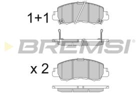 BREMSI BP3828 - PASTILLAS DE FRENO MITSUBISHI