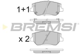 BREMSI BP3830 - PASTILLAS DE FRENO KIA, HYUNDAI