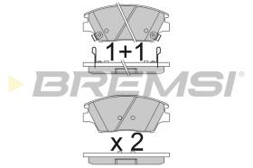 BREMSI BP3837 - PASTILLAS DE FRENO SSANGYONG